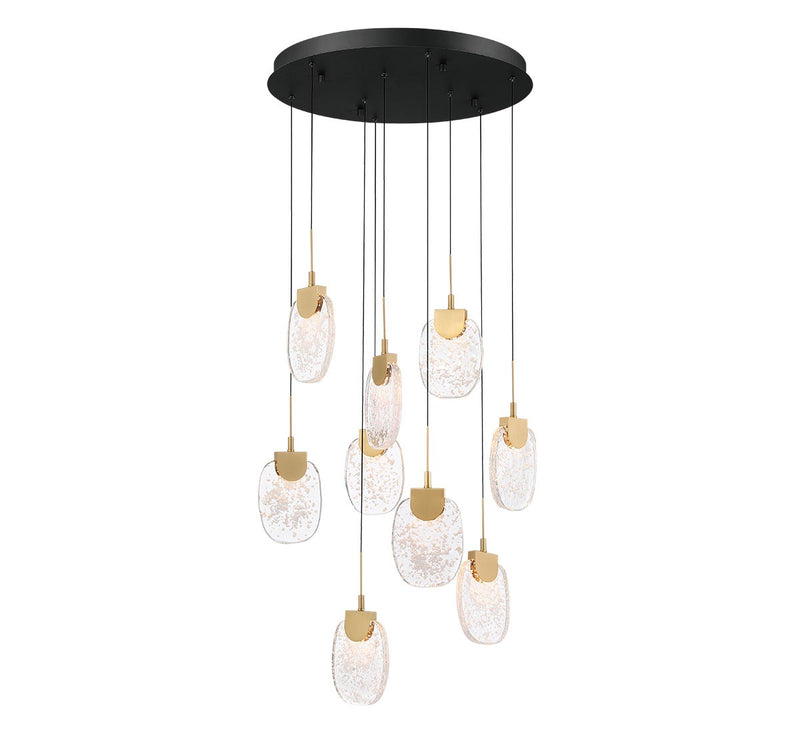 Lib & Co. 12289-02 LED Chandelier, Matte Black