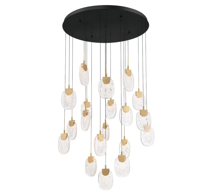 Lib & Co. 12290-02 LED Chandelier, Matte Black