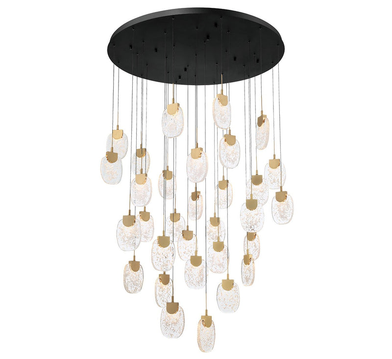 Lib & Co. 12291-02 LED Chandelier, Matte Black