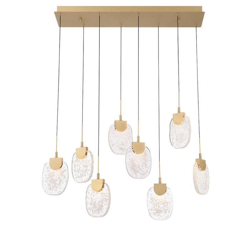 Lib & Co. 12293-030 LED Chandelier, Painted Antique Brass