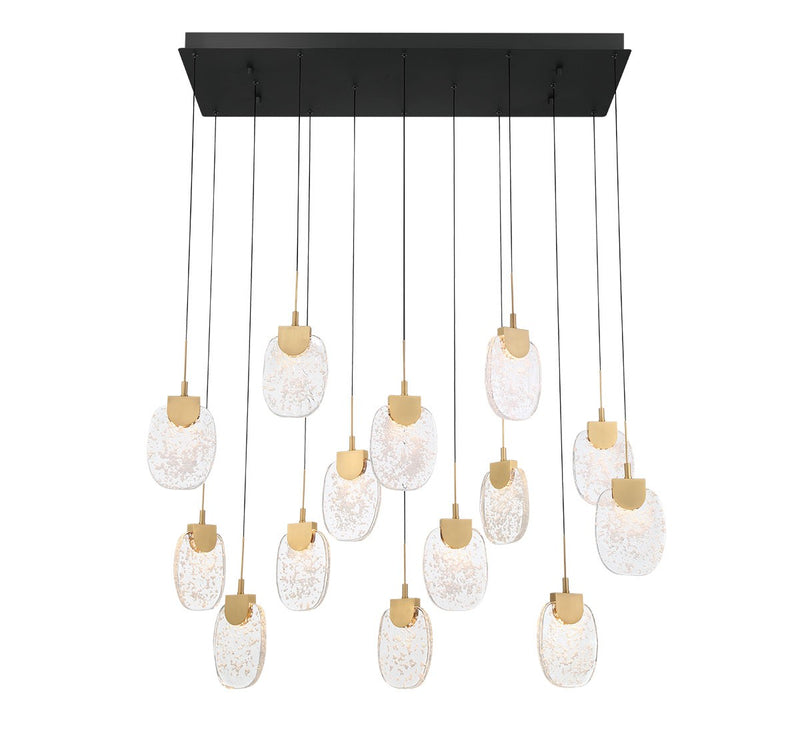 Lib & Co. 12294-02 LED Chandelier, Matte Black