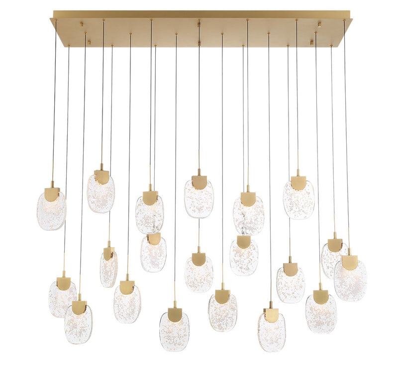 Lib & Co. 12295-030 LED Chandelier, Painted Antique Brass