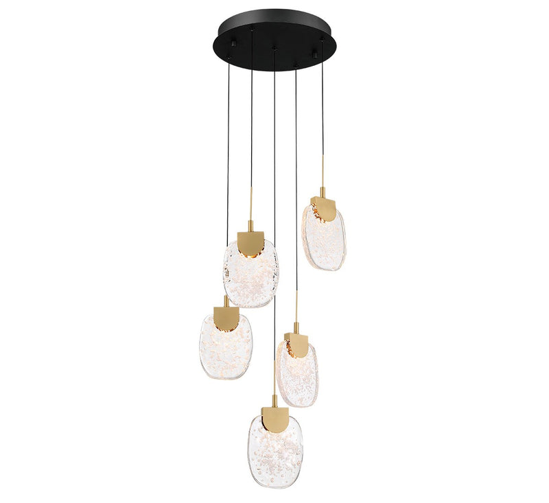 Lib & Co. 12297-02 LED Chandelier, Matte Black