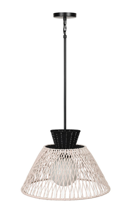 Eurofase 46633-019 One Light Outdoor Lantern, Black