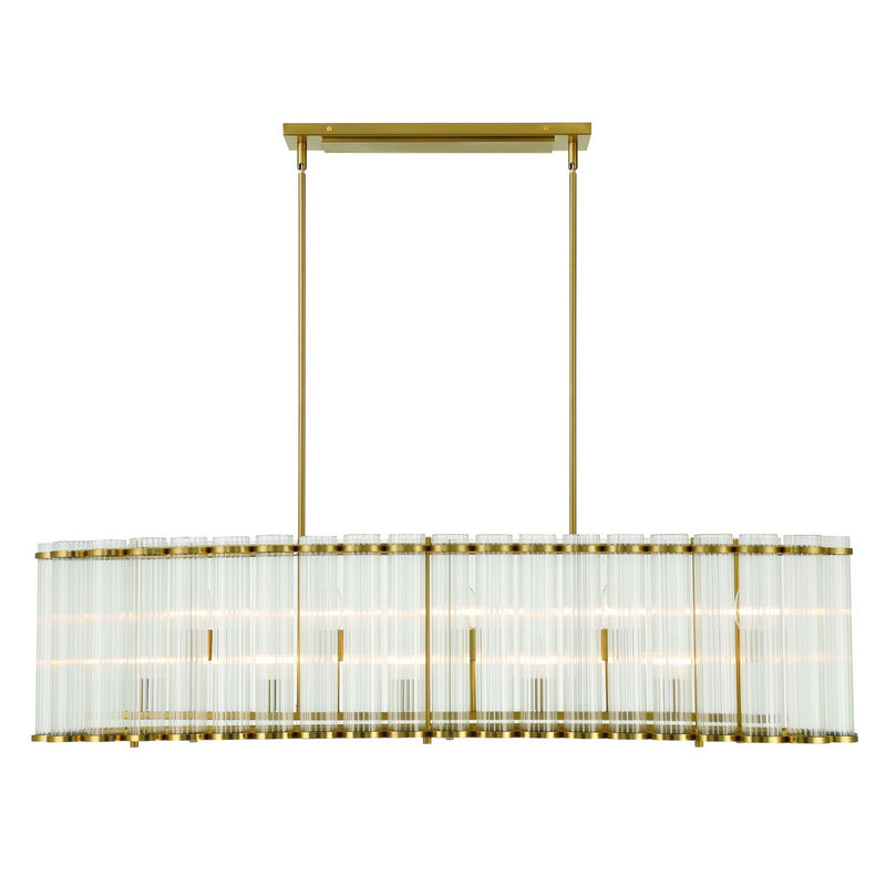Eurofase 47240-018 Ten Light Chandelier, Gold