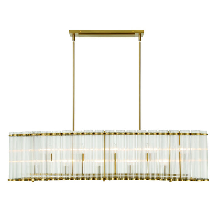 Eurofase 47240-018 Ten Light Chandelier, Gold