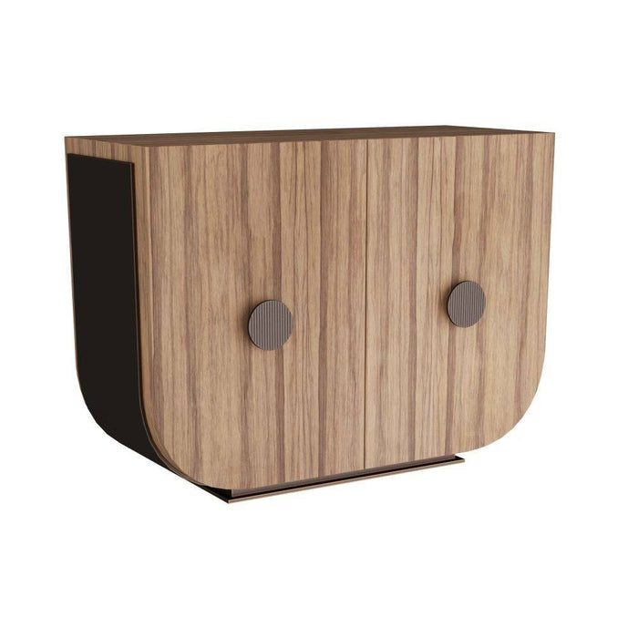 Arteriors FNS06 Cabinet, Chateau Gray Ofram Veneer/Bronze