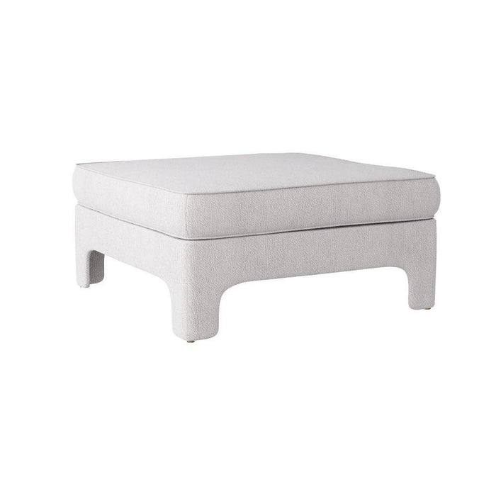 Arteriors FOU02 Ottoman, Stone Boucle