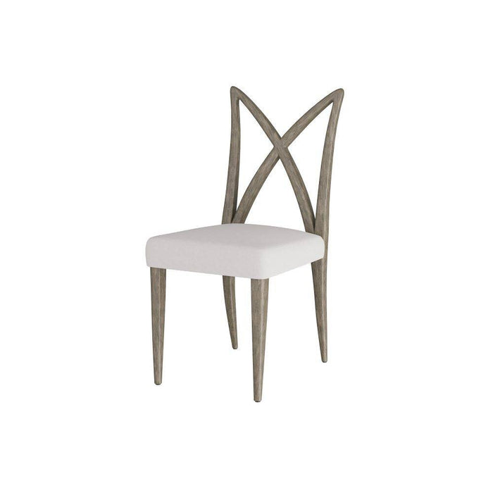 Arteriors FRS09 ining Chair, White Linen
