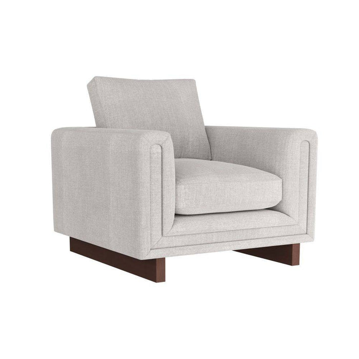 Arteriors FRU02 Chair, Oyster Linen/Dark Walnut