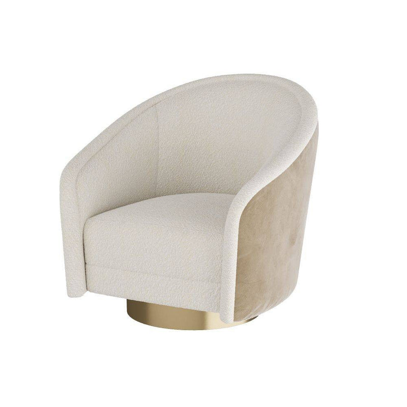 Arteriors FRU05 Chair, Cream Sherpa