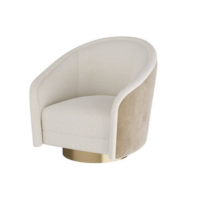 Arteriors FRU05 Chair, Cream Sherpa