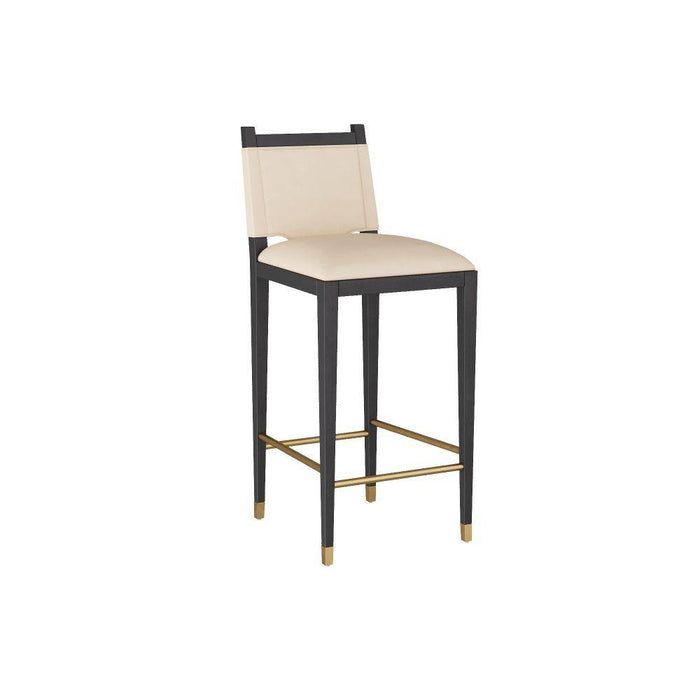 Arteriors FSI07 Bar Stool, Ivory Leather