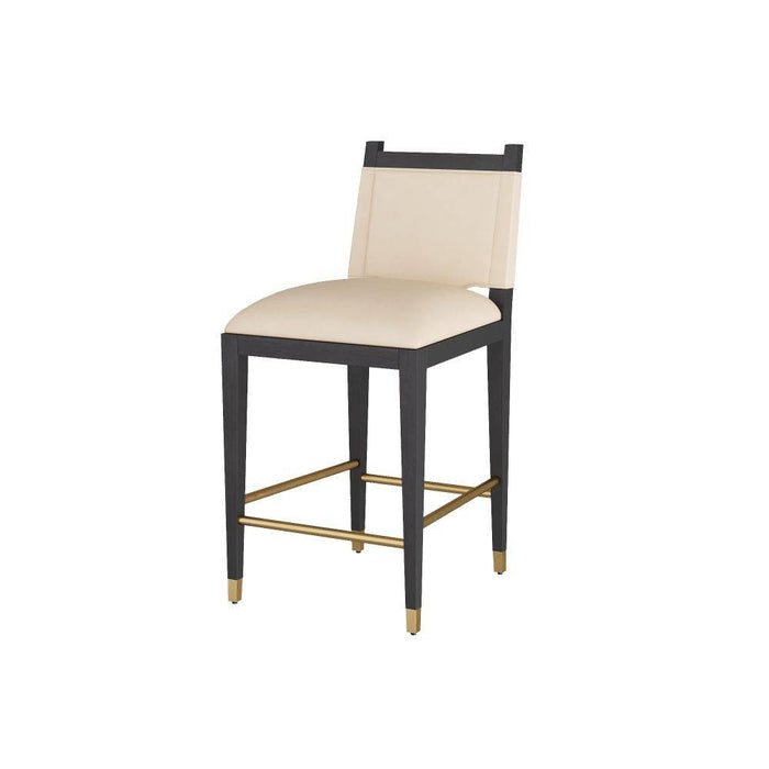 Arteriors FSI09 Counter Stool, Ivory Leather