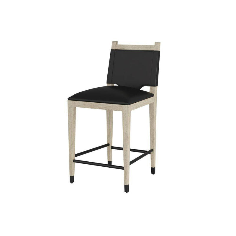 Arteriors FSI10 Counter Stool, Ebony Leather