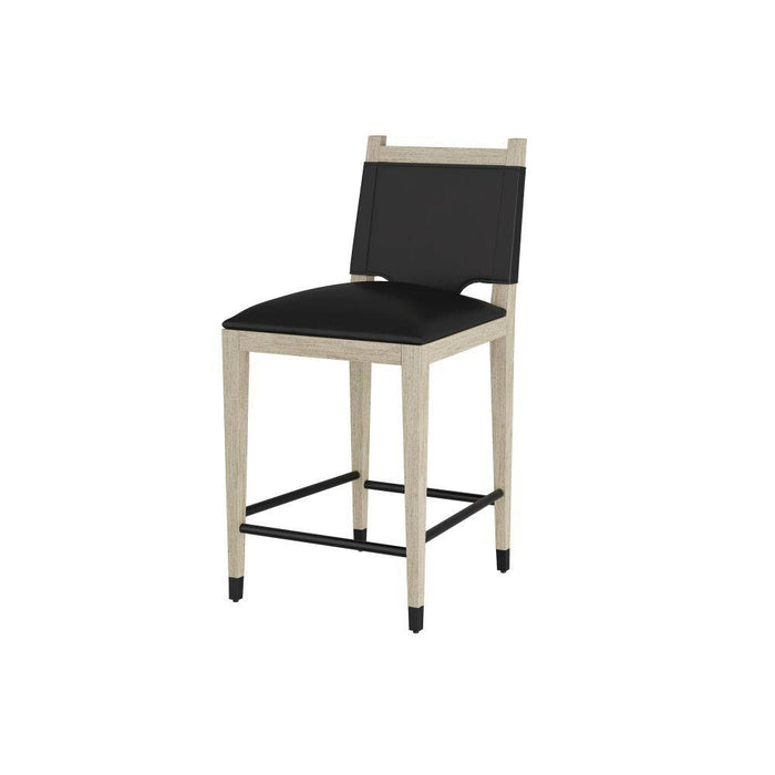 Arteriors FSI10 Counter Stool, Ebony Leather