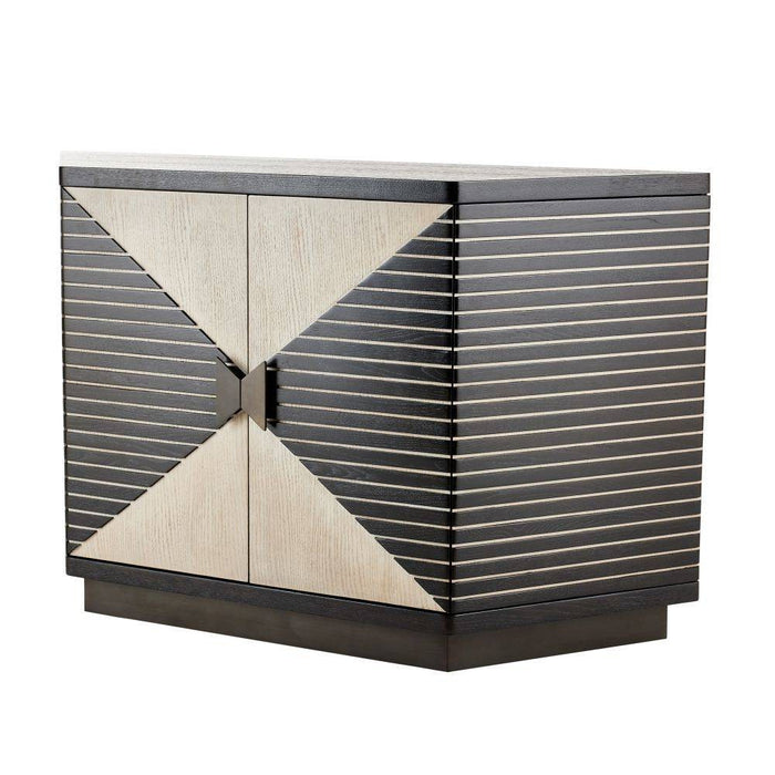 Arteriors FZS05 Credenza, Ebony Oak/Smoke Oak/Bronze