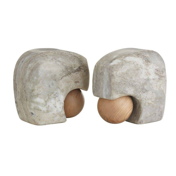 Arteriors GAATI01 Bookends, Set of 2, Gray