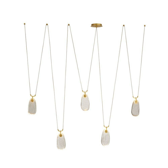 Arteriors GADLC01 LED Chandelier, Antique Brass