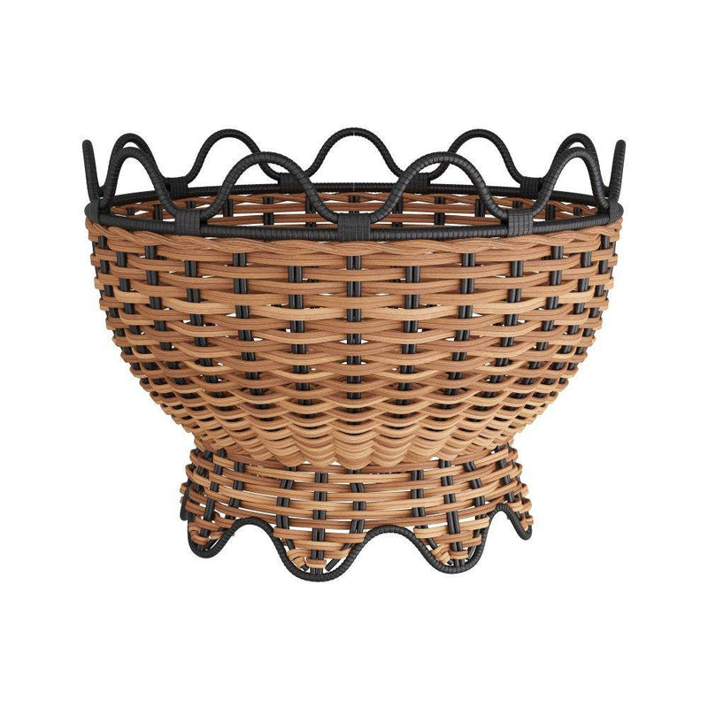 Arteriors GKATS01 Centerpiece, Natural & Black, Rattan