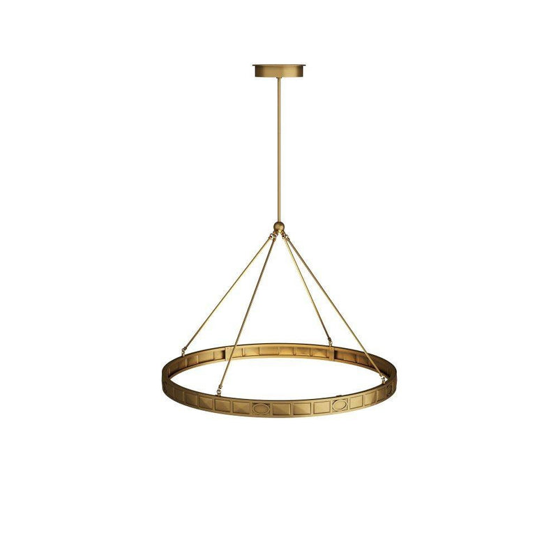 Arteriors GKDLC01 Chandelier, Antique Brass