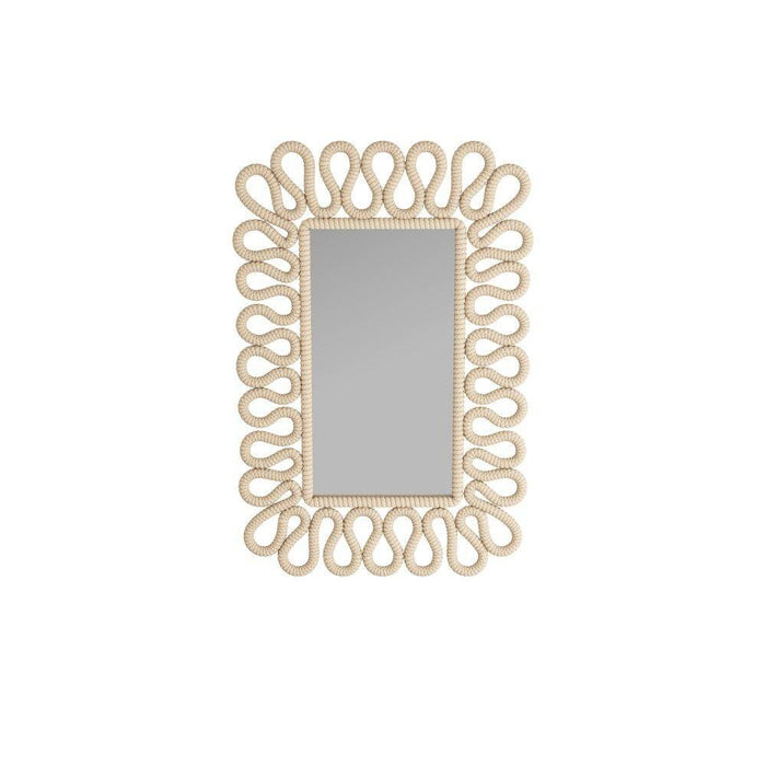 Arteriors GKWMS01 Mirror, Ivory, Cotton Rope