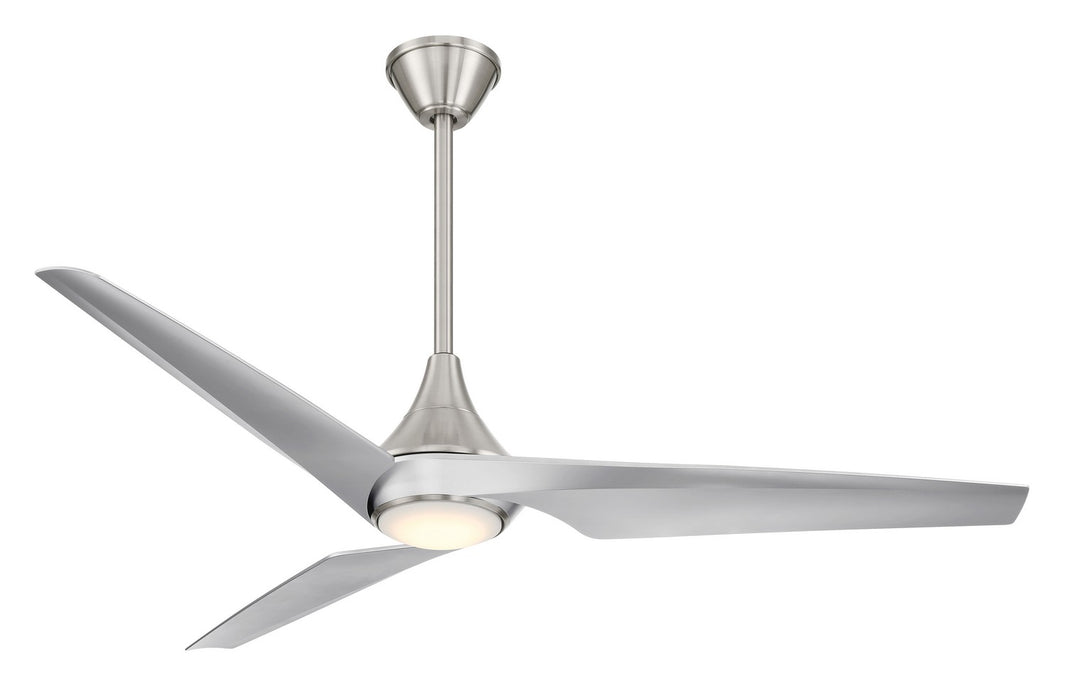 Minka Aire F636L-BN/SL 60" Ceiling Fan, Brushed Nickel W/ Silver