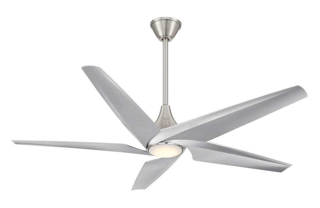 Minka Aire F638L-BN/SL 60" Ceiling Fan, Brushed Nickel W/ Silver