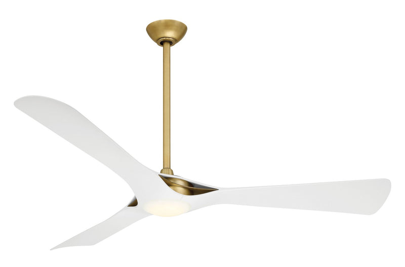 Minka Aire F668L-LBR/WHF 60" Ceiling Fan, Legacy Brass W/Flat White