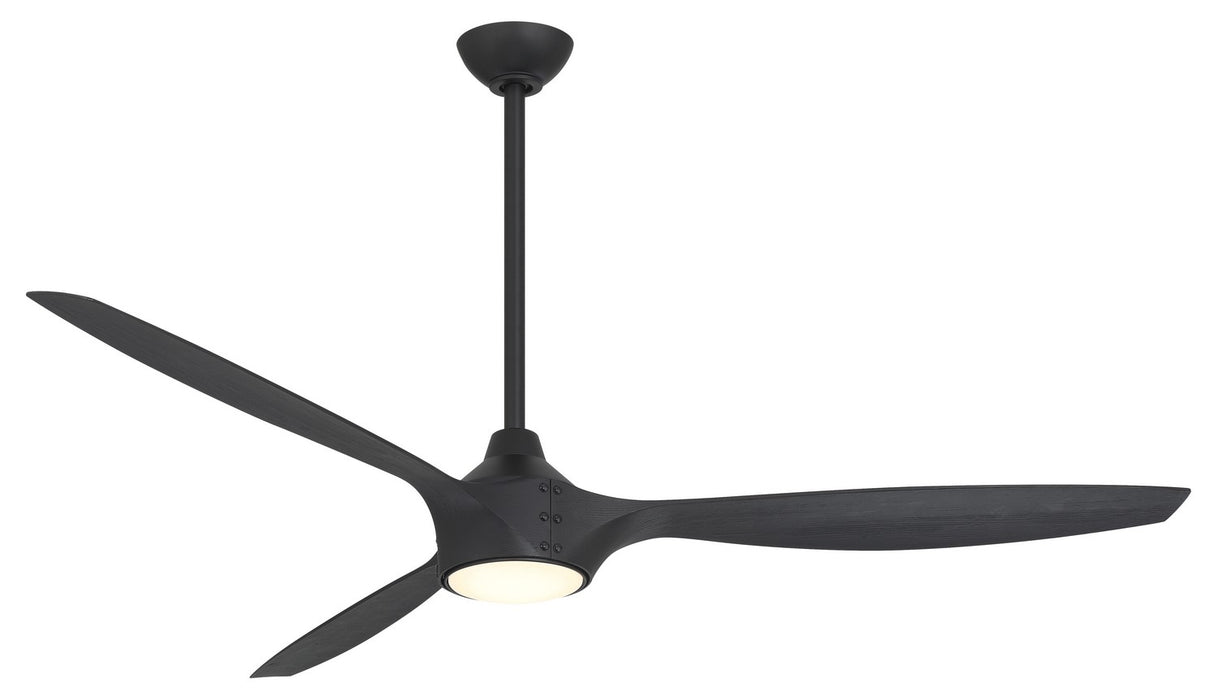 Minka Aire F762L-CL/SSB 65" Ceiling Fan, Coal W/Shou Sugi Ban