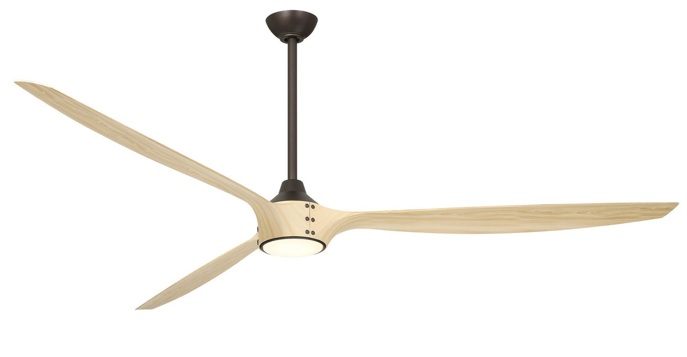 Minka Aire F763L-DB/WTO 84" Ceiling Fan, Dark Bronze W/White Oak