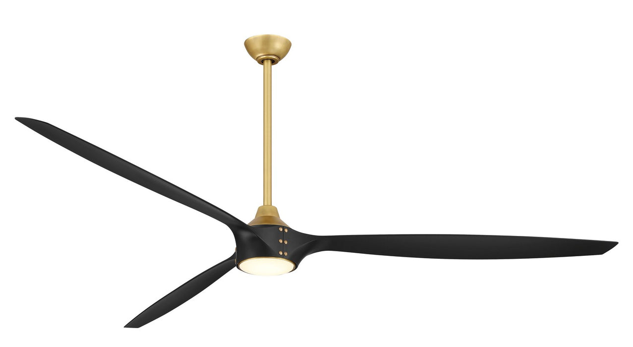 Minka Aire F763L-LBR/CL 84" Ceiling Fan, Legacy Brass W/Coal