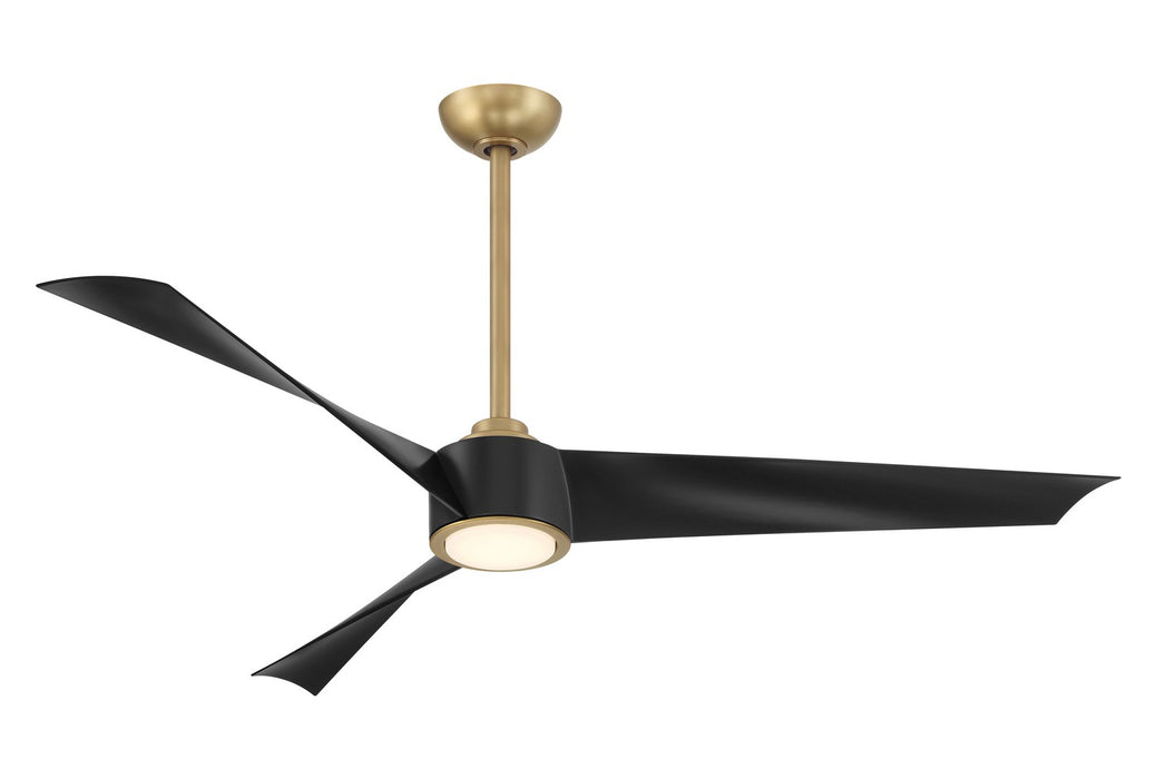 Minka Aire F774L-LBR/CL 56" Ceiling Fan, Legacy Brass W/Coal