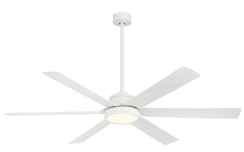Minka Aire F897L-WHF 65" Ceiling Fan, Flat White