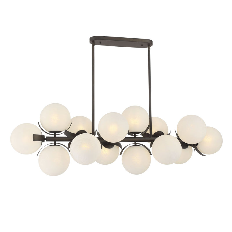 Metropolitan N2087-860 14 Light Island Pendant, Dark Bronze