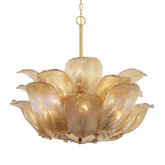 Metropolitan N2215-A-732 Ten Light Pendant, Legacy Brass