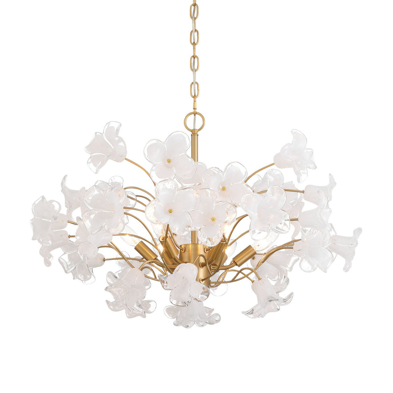 Metropolitan N2226-732 Six Light Chandelier, Legacy Brass