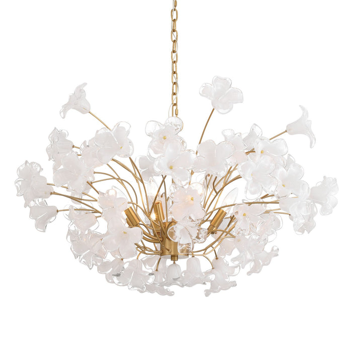 Metropolitan N2228-732 Eight Light Chandelier, Legacy Brass