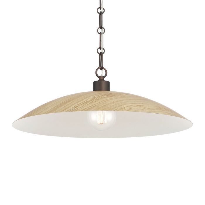Minka-Lavery 132-860 One Light Pendant, Dark Bronze