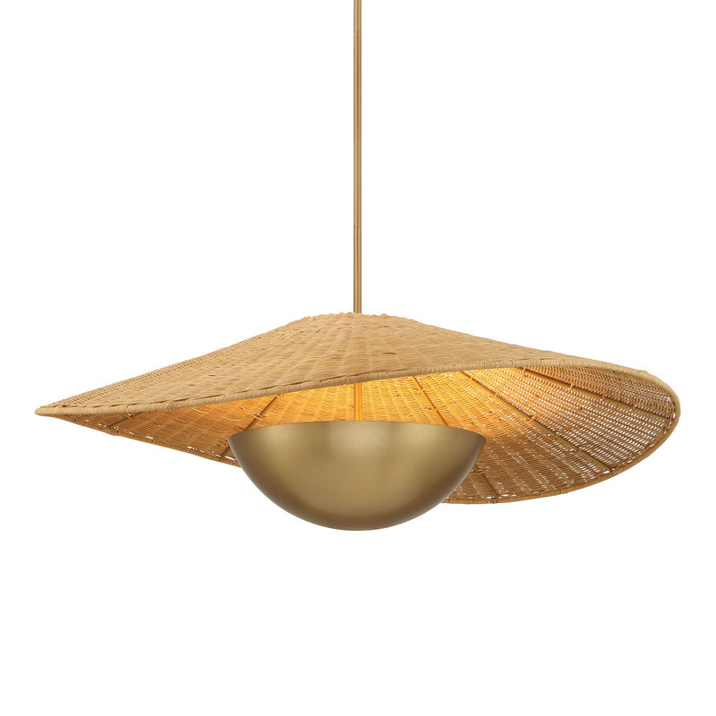 Minka-Lavery 142-732 Three Light Pendant, Legacy Brass
