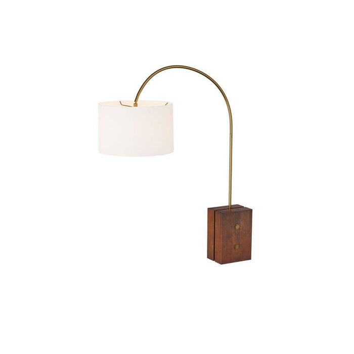 Arteriors PFC13-SH034 Floor Lamp, Antique Brass