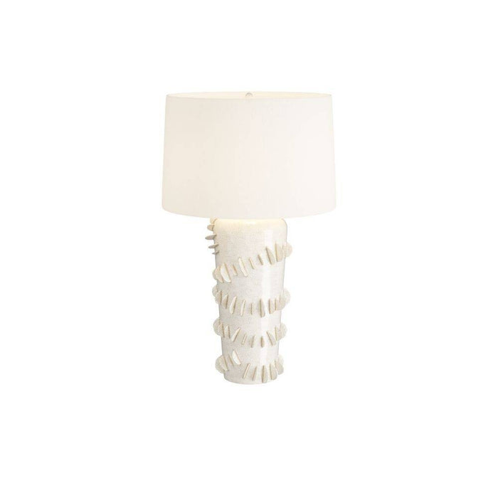 Arteriors PTC11-SH021 Table Lamp, Ivory Crackle, Ceramic