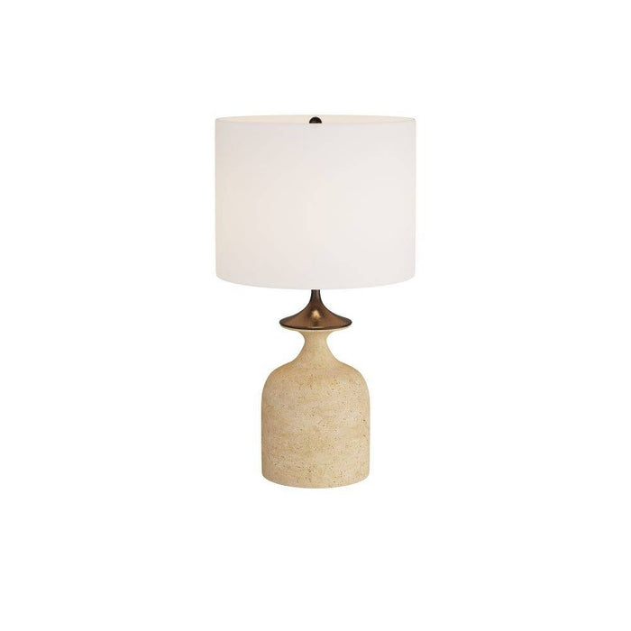 Arteriors PTC15-SH027 Table Lamp, Sand, Faux Travertine