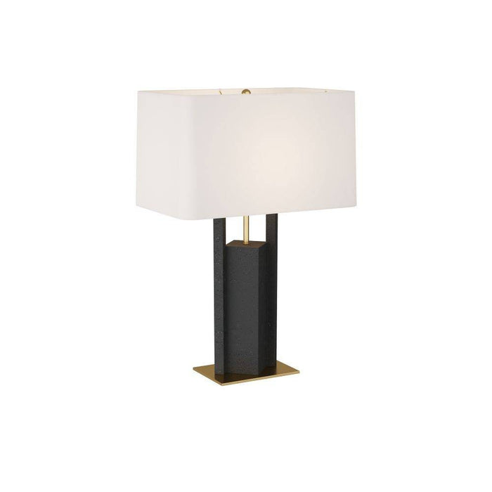 Arteriors PTC19-429 Table Lamp, Charcoal, Ricestone
