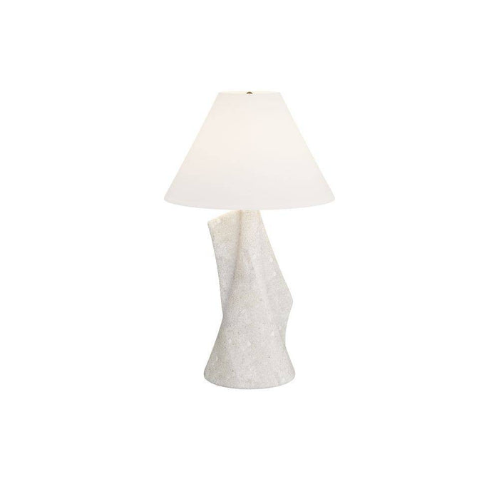 Arteriors PTC22-SH032 Table Lamp, Ivory, Glass Stone