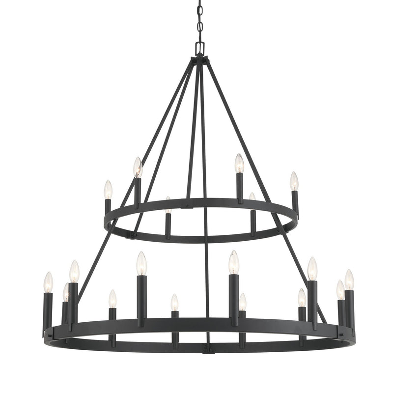 Minka-Lavery 1717-66A 18 Light Chandelier, Coal