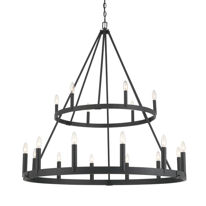 Minka-Lavery 1717-66A 18 Light Chandelier, Coal