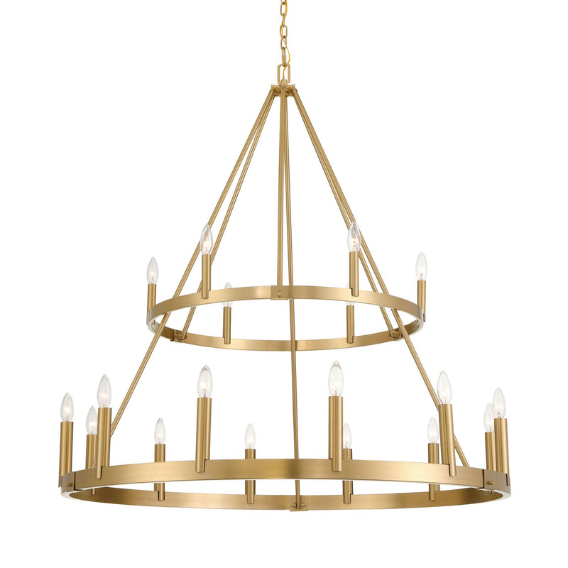 Minka-Lavery 1717-894 18 Light Chandelier, Signature Brass