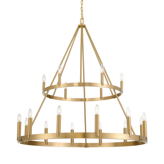 Minka-Lavery 1717-894 18 Light Chandelier, Signature Brass