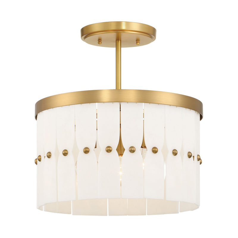 Minka-Lavery 2083-732 Three Light Convertible Semi-Flush, Legacy Brass